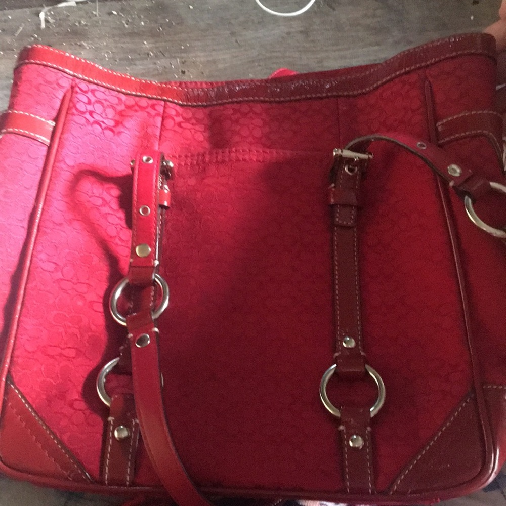 red coach purse